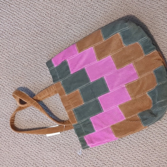 URBAN OUTFITTERS BDG Patchwork Corduroy Tote Bag - Picture 4 of 8
